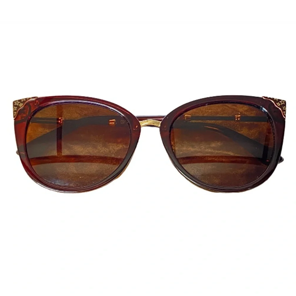 JOHN VARVATOS Designer Brown Sunglasses